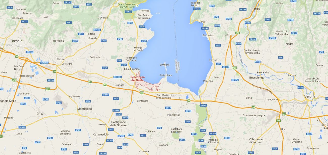 Carta stradale e ferroviaria da google maps